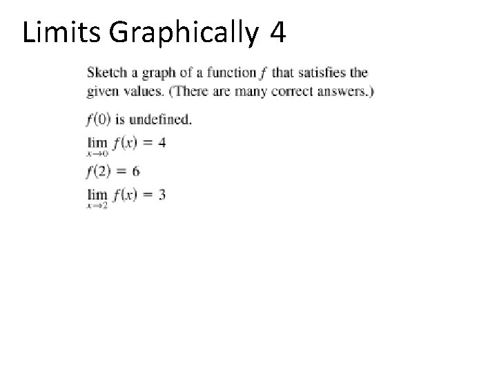 Limits Graphically 4 