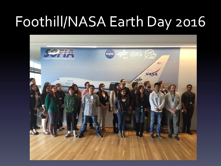 Foothill/NASA Earth Day 2016 