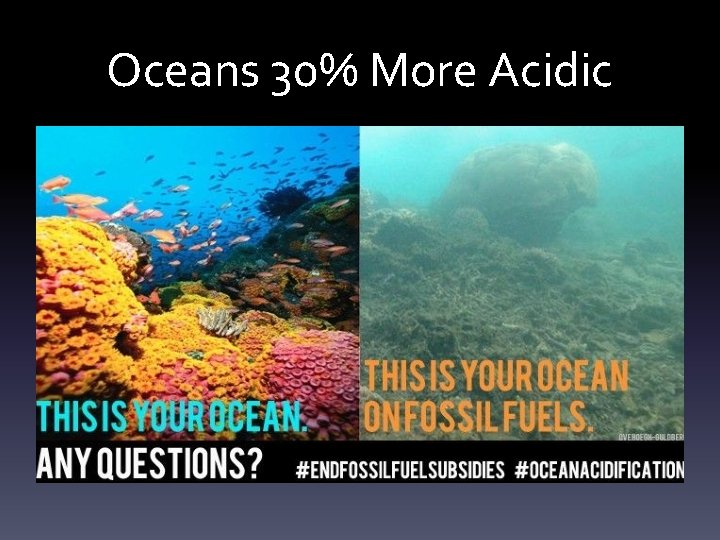 Oceans 30% More Acidic 