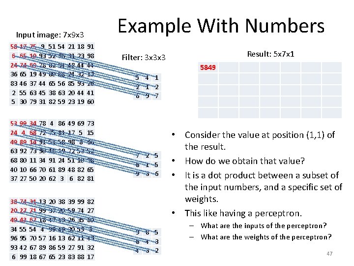 Example With Numbers Input image: 7 x 9 x 3 58 6 24 36