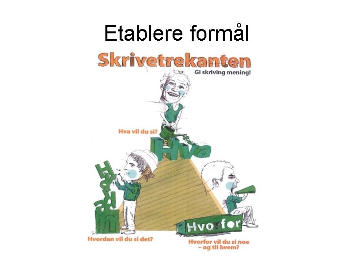 Etablere formål 