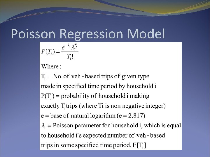 Poisson Regression Model 