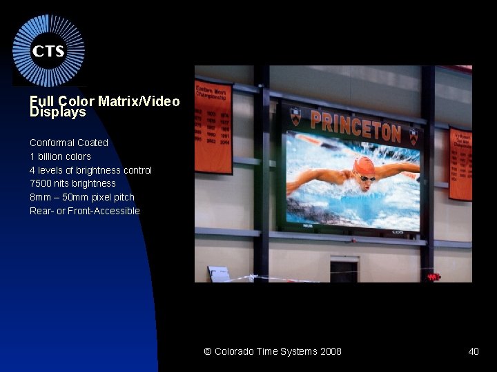 Full Color Matrix/Video Displays Conformal Coated 1 billion colors 4 levels of brightness control