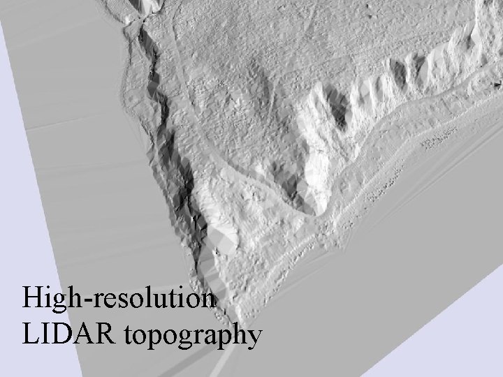 High-resolution LIDAR topography 