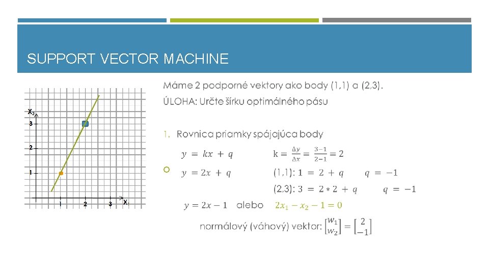 SUPPORT VECTOR MACHINE 