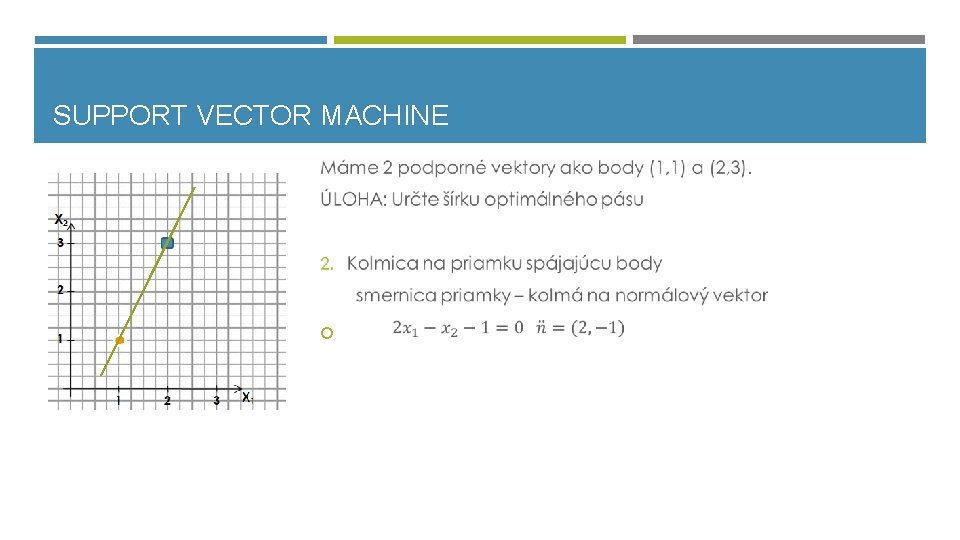 SUPPORT VECTOR MACHINE 