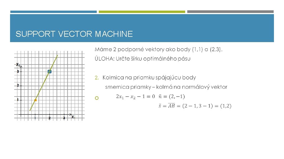 SUPPORT VECTOR MACHINE 