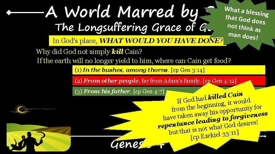A World Marred by Sin The Longsuffering Grace of God In God's place, WHAT A World Marred by Sin The Longsuffering Grace of God In God's place, WHAT