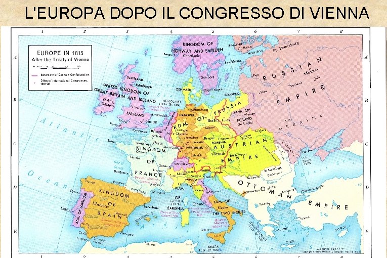 L'EUROPA DOPO IL CONGRESSO DI VIENNA 