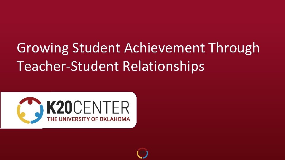 Growing Student Achievement Through TeacherStudent Relationships New ...