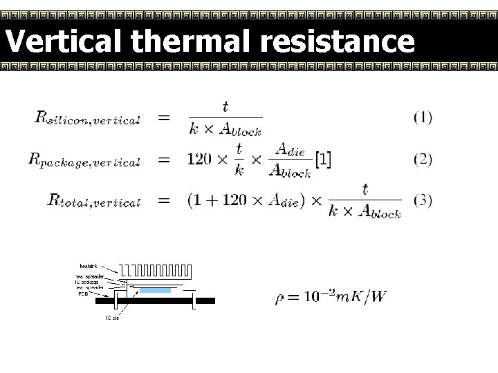 Vertical thermal resistance 