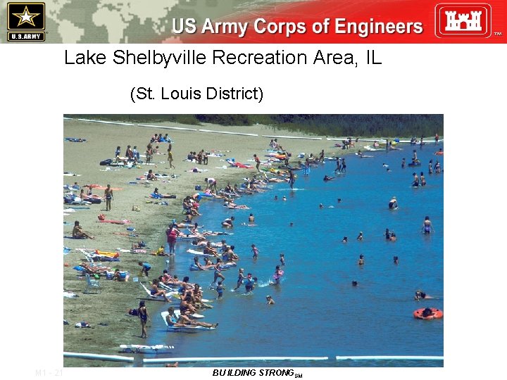 Lake Shelbyville Recreation Area, IL (St. Louis District) M 1 - 21 BU ILDING