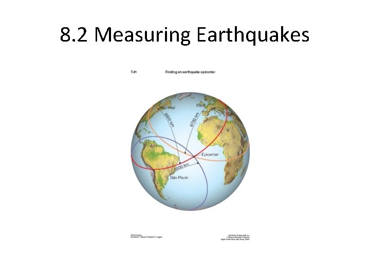 8. 2 Measuring Earthquakes 