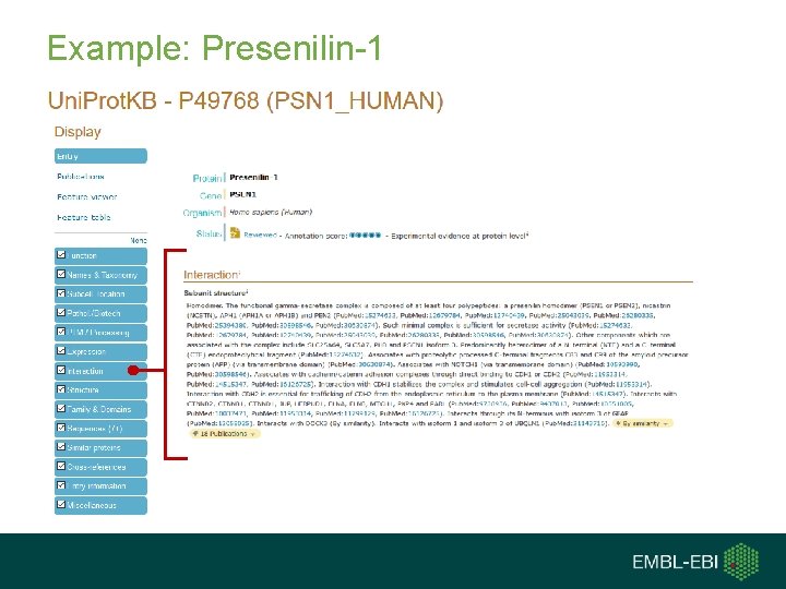 Example: Presenilin-1 
