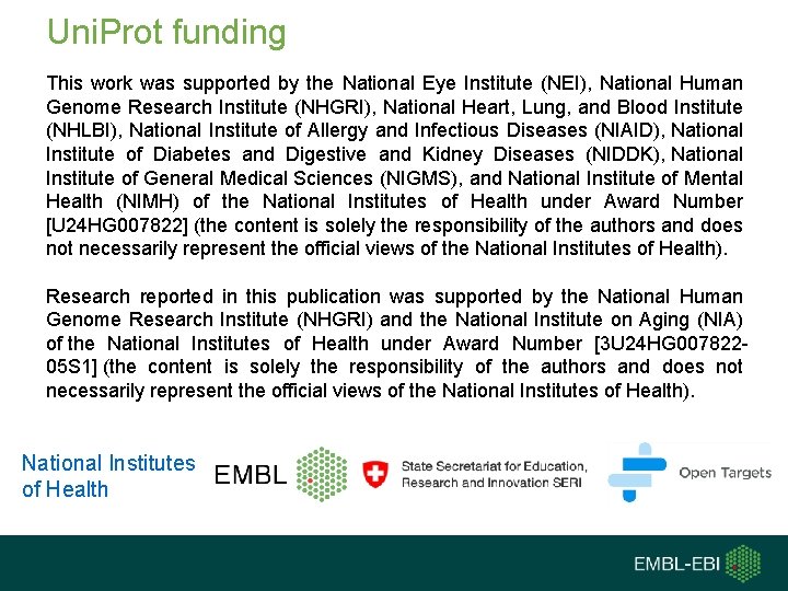 Uni. Prot funding This work was supported by the National Eye Institute (NEI), National