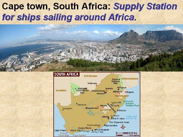 Cape town, South Africa: Supply Station for ships sailing around Africa. Cape town, South Africa: Supply Station for ships sailing around Africa.