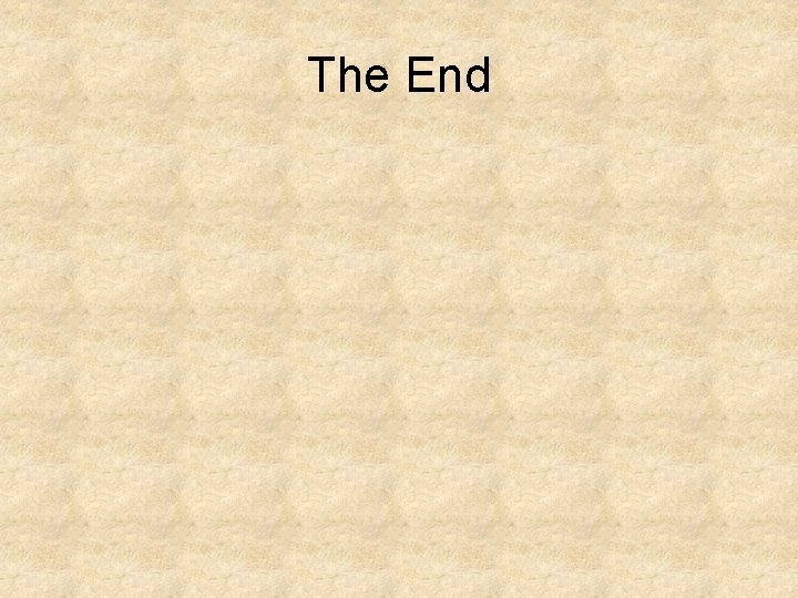 The End 