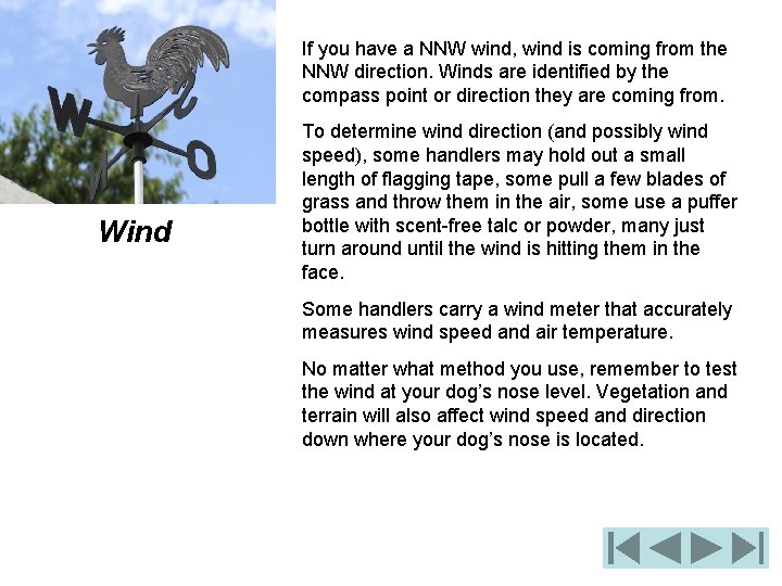 If you have a NNW wind, wind is coming from the NNW direction. Winds