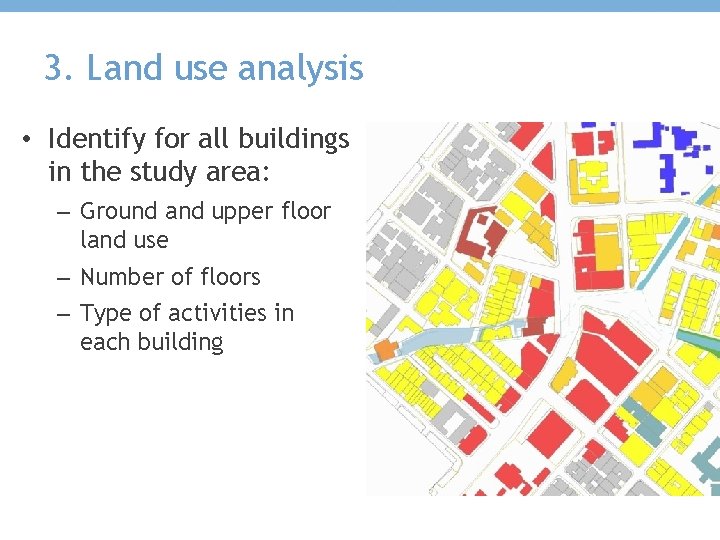 3. Land use analysis • Identify for all buildings in the study area: – 3. Land use analysis • Identify for all buildings in the study area: –