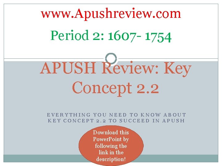 www Apushreview com Period 2 1607 1754 APUSH