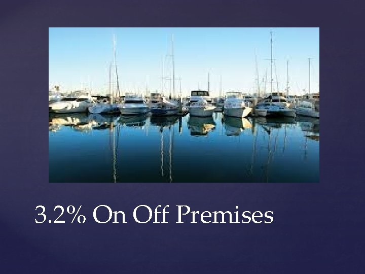 3. 2% On Off Premises 