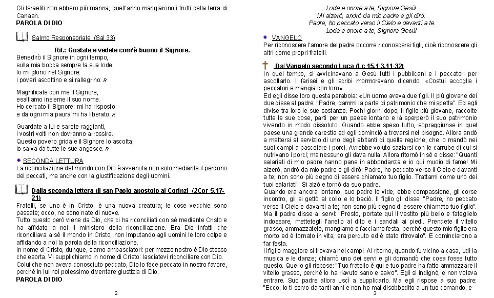 Gli Israeliti non ebbero più manna; quell’anno mangiarono i frutti della terra di Canaan. Gli Israeliti non ebbero più manna; quell’anno mangiarono i frutti della terra di Canaan.
