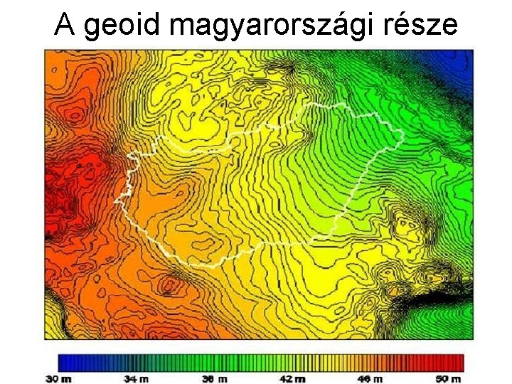 A geoid magyarországi része 