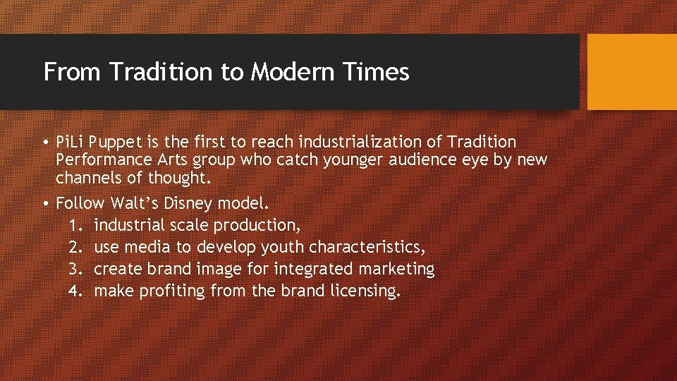 From Tradition to Modern Times • Pi. Li Puppet is the first to reach From Tradition to Modern Times • Pi. Li Puppet is the first to reach
