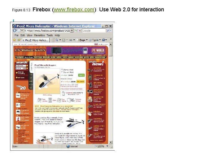 Figure 8. 13 Firebox (www. firebox. com) Use Web 2. 0 for interaction 