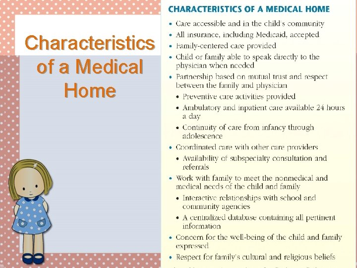 Characteristics of a Medical Home 