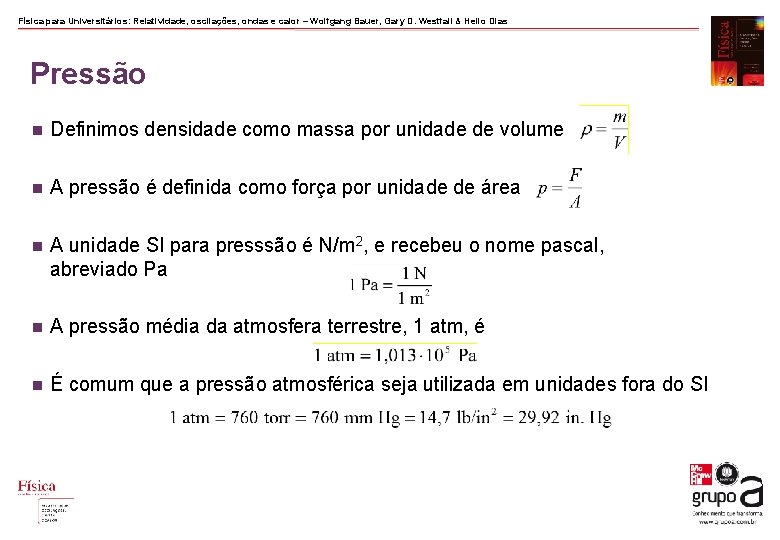 Física para Universitários: Relatividade, oscilações, ondas e calor – Wolfgang Bauer, Gary D. Westfall