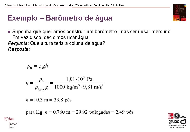 Física para Universitários: Relatividade, oscilações, ondas e calor – Wolfgang Bauer, Gary D. Westfall