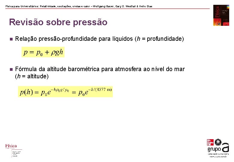 Física para Universitários: Relatividade, oscilações, ondas e calor – Wolfgang Bauer, Gary D. Westfall