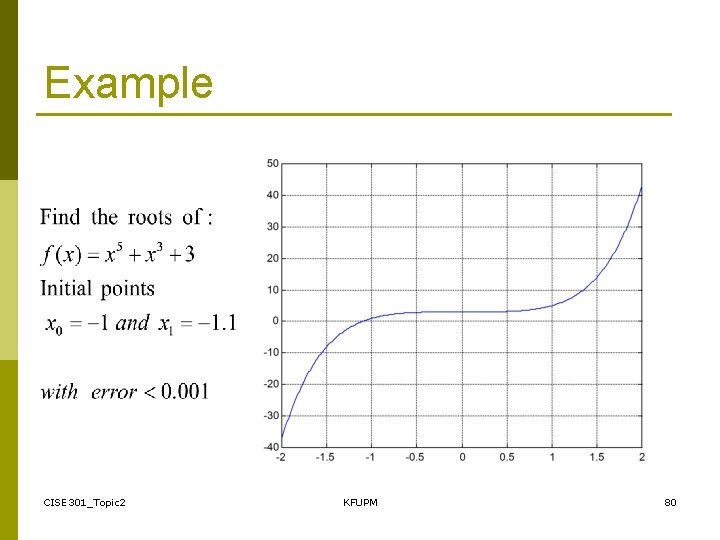 Example CISE 301_Topic 2 KFUPM 80 