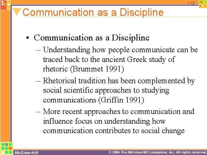1 -12 Communication as a Discipline • Communication as a Discipline – Understanding how 1 -12 Communication as a Discipline • Communication as a Discipline – Understanding how