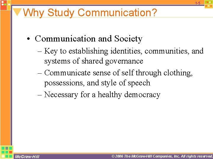 1 -5 Why Study Communication? • Communication and Society – Key to establishing identities, 1 -5 Why Study Communication? • Communication and Society – Key to establishing identities,