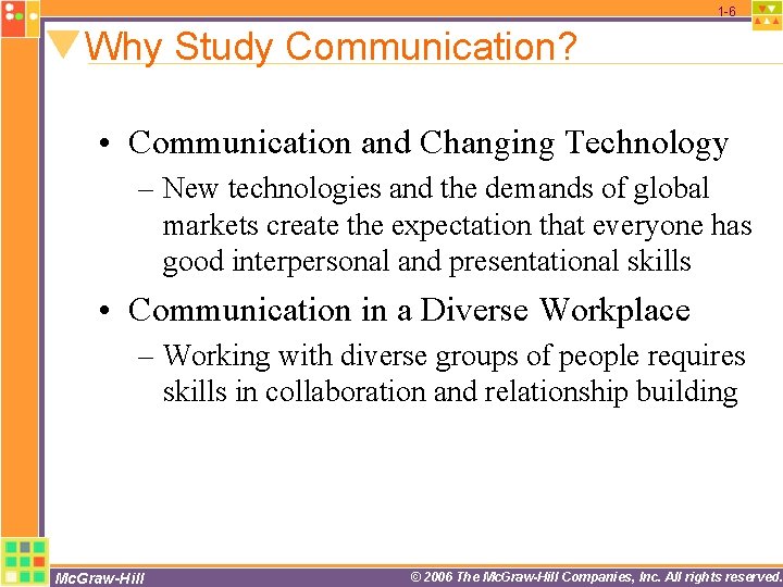 1 -6 Why Study Communication? • Communication and Changing Technology – New technologies and 1 -6 Why Study Communication? • Communication and Changing Technology – New technologies and