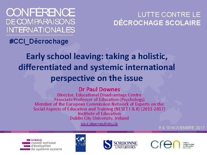 LUTTE CONTRE LE DÉCROCHAGE SCOLAIRE #CCI_Décrochage Early school leaving: taking a holistic, differentiated and