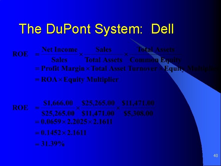 The Du. Pont System: Dell 40 