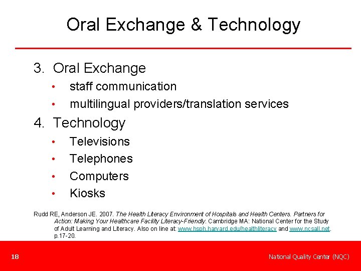 Oral Exchange