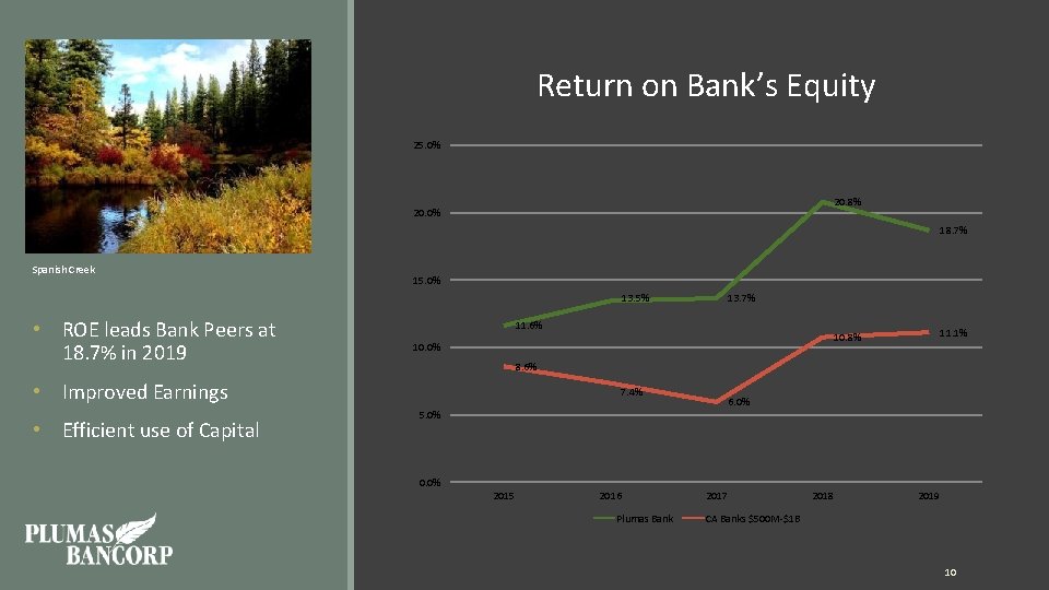  Return on Bank’s Equity 25. 0% 20. 8% 20. 0% 18. 7% Spanish