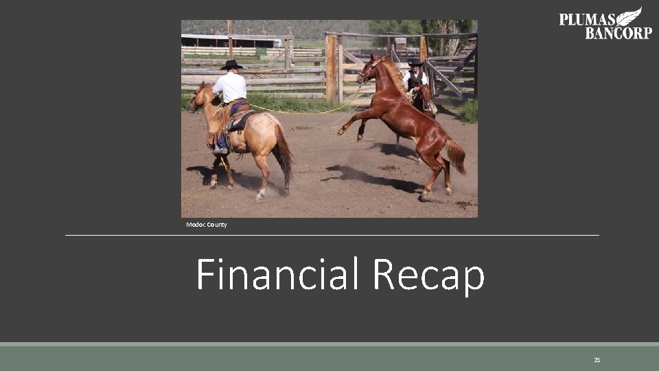 Modoc County Financial Recap 21 