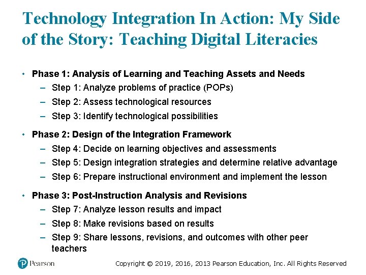 Technology Integration In Action: My Side of the Story: Teaching Digital Literacies • Phase