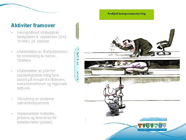 Aktiviter framover • Høringsutkast strategiplan ferdigstilles 4. september 2014. Til RMU 24. oktober. • Aktiviter framover • Høringsutkast strategiplan ferdigstilles 4. september 2014. Til RMU 24. oktober. •