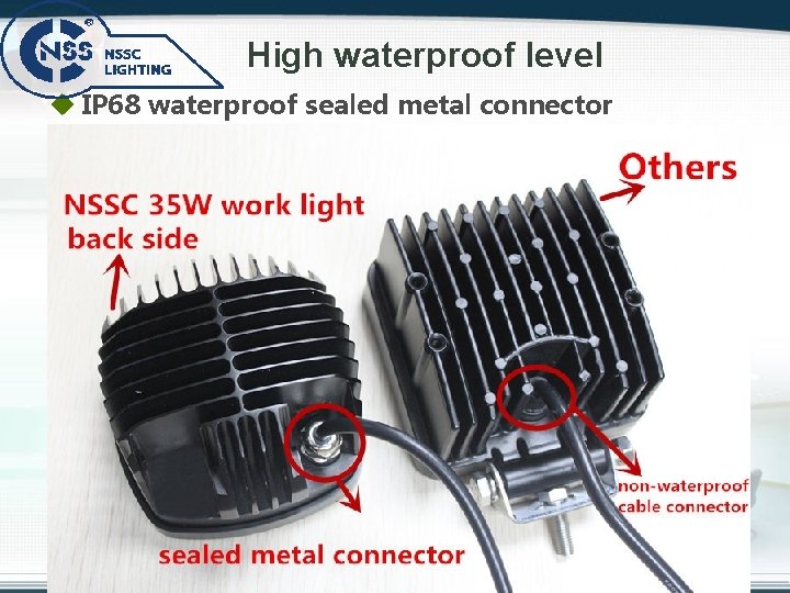  High waterproof level u IP 68 waterproof sealed metal connector 