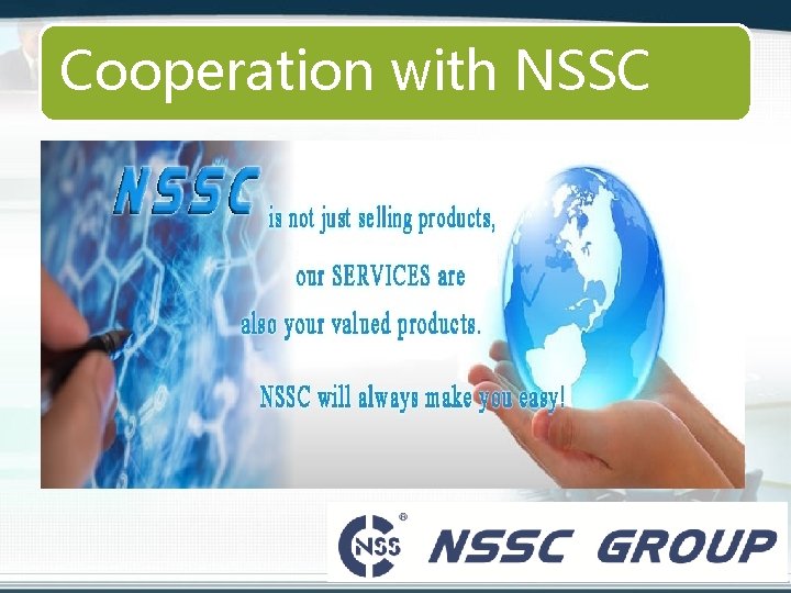 Cooperation with NSSC 