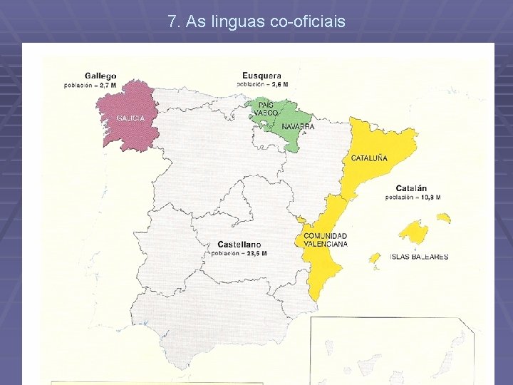 7. As linguas co-oficiais 