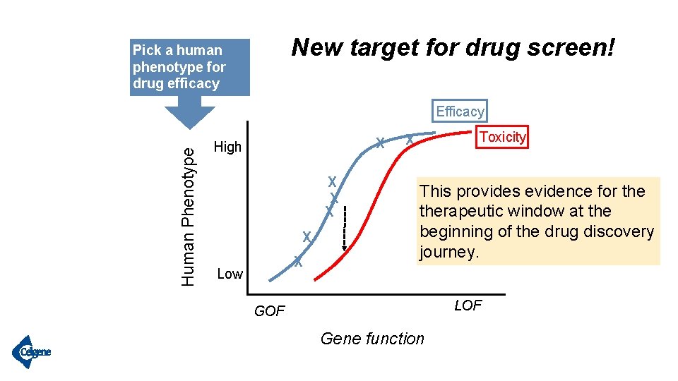 New target for drug screen! Pick a human phenotype for drug efficacy Human Phenotype