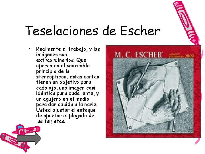 Teselaciones de Escher • Realmente el trabajo, y las imágenes son extraordinarios! Que operan