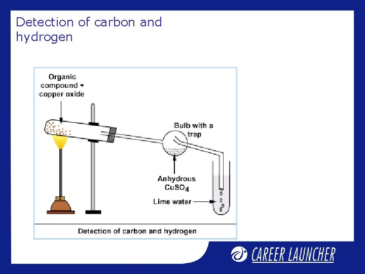 Detection of carbon and hydrogen Detection of carbon and hydrogen